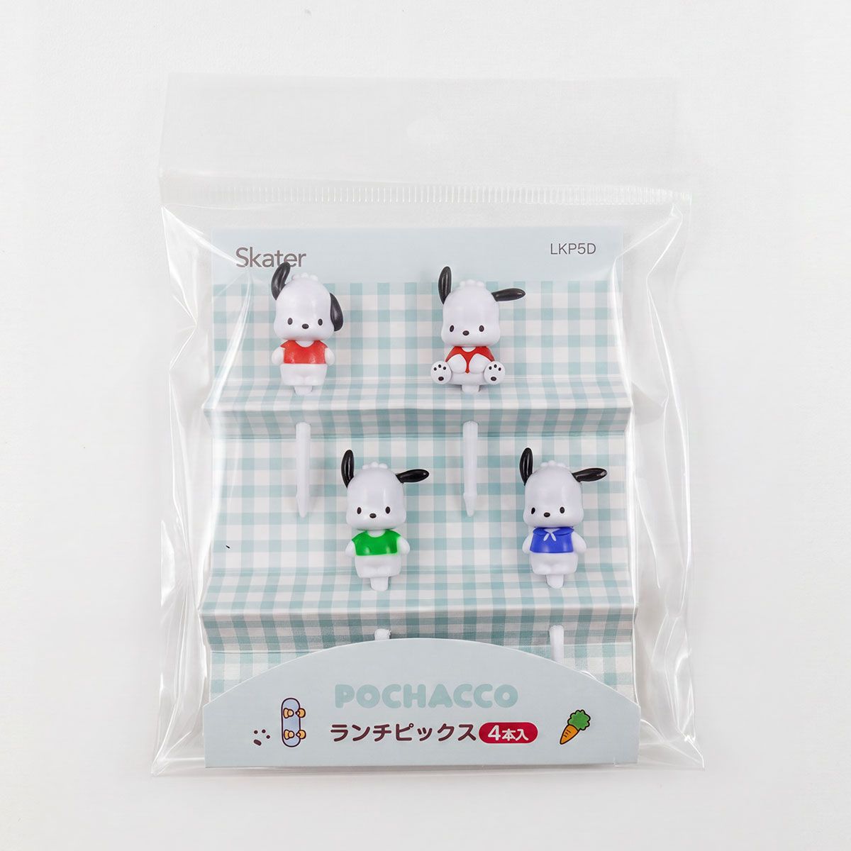 スケーター ランチ ピックス 4本入り ランチピック お弁当 ピック 串 弁当 飾り キャラクター skater LKP5D ポチャッコ サンリオ キャラクター 女の子【お弁当ピック ランチピックス かわいい 子供】