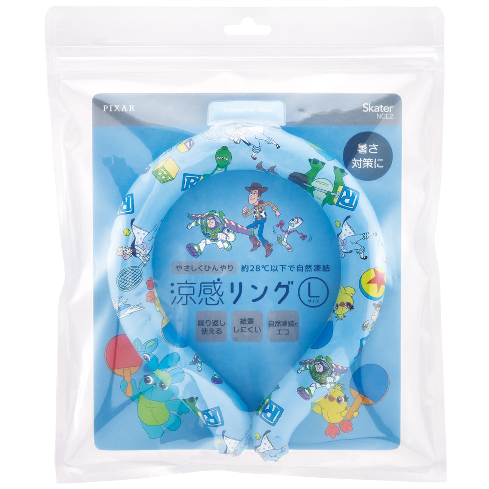 【メール便対象品】 涼感リング L ネッククーラー 冷感素材 冷感 暑さ対策 ひんやり NCL2 スケーター skater 23年 トイストーリー トイ・ストーリー 男の子 女の子【アウトドア ウォーキング 通勤 エコ 繰り返し使える】