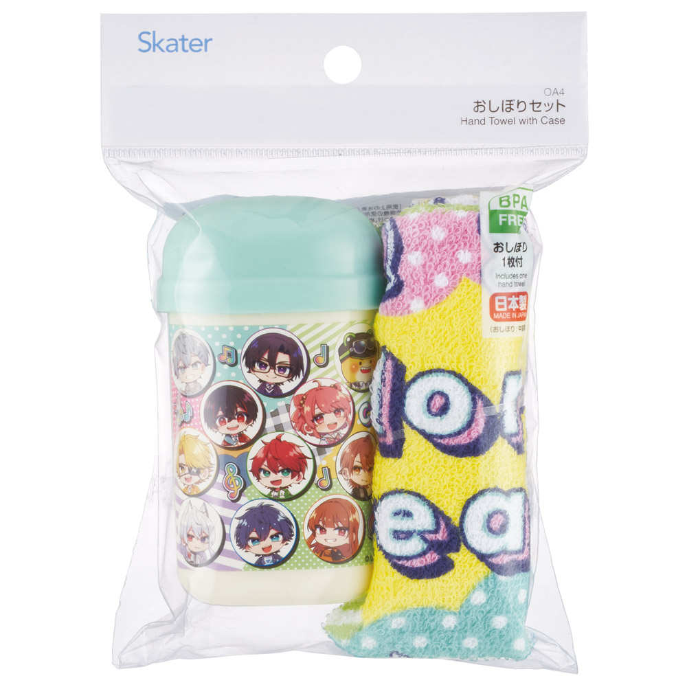 スケーター おしぼりタオル おしぼりケース おしぼりセット おしぼり 子供 おしぼり入れ skater OA4 カラフルピーチ 26年 からふるピーチ 女の子 男の子【手拭きタオル ハンカチタオル ハンドタオル かわいい お手拭き】