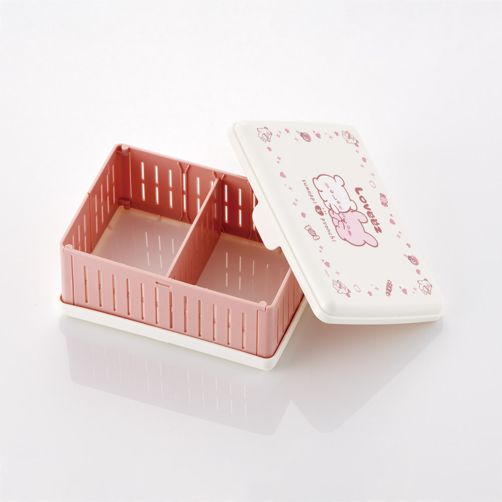 スケーター サンドイッチケース 折りたたみ 折り畳み 弁当箱 お弁当 日本製 サンドウィッチ skater OS1 らぶい～ず ラブイーズ すもっぴ ぴょんちー グッズ【サンドイッチ ケース ランチ 1段 おしゃれ かわいい ピクニック】