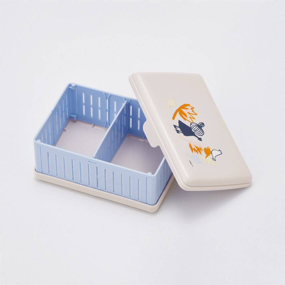 スケーター サンドイッチケース 折りたたみ 折り畳み 弁当箱 お弁当 日本製 サンドウィッチ skater OS1 ムーミン Moomin リトルミイ フラワー【サンドイッチ ケース ランチ 1段 おしゃれ かわいい ピクニック】