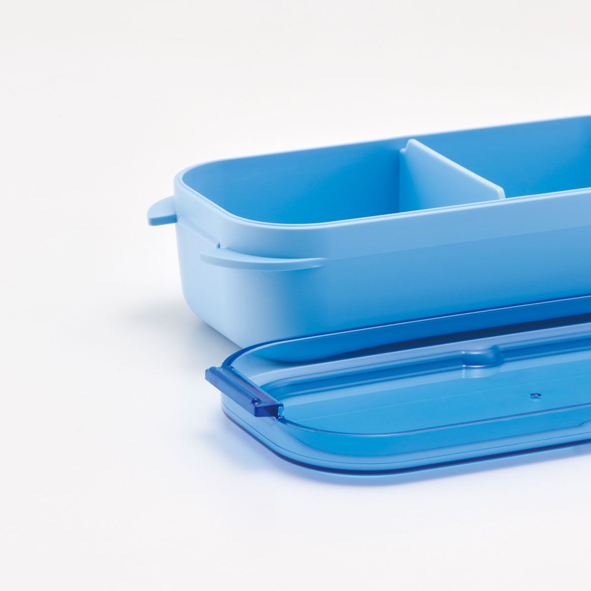 スケーター パッキン一体型 ラク洗 らくあら ランチボックス 440ml 1段 留め具一体型 洗いやすい skater PALB5 アクアブルー【弁当箱 お弁当 電子レンジ 食洗機 対応 大人 子供】