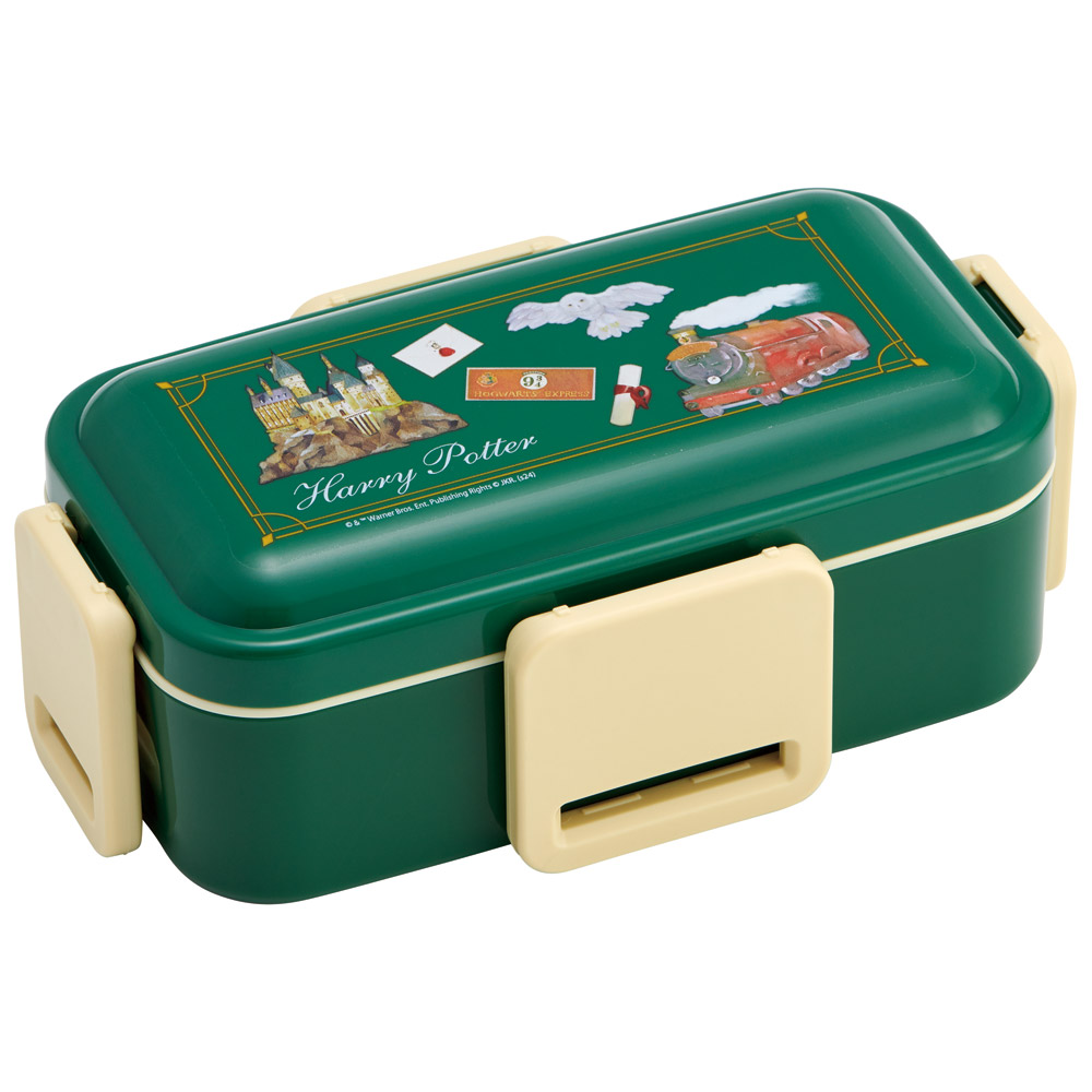 弁当箱 大人 子供 二段 仕切り 食洗機 レンジ 対応 小学生 600ml かわいい スケーター skater PFLW4AG 抗菌 ハリーポッター ハリー・ポッター ホグワーツ【レディース 4点ロック お弁当箱 ドーム型 子ども キッズ 漏れない】