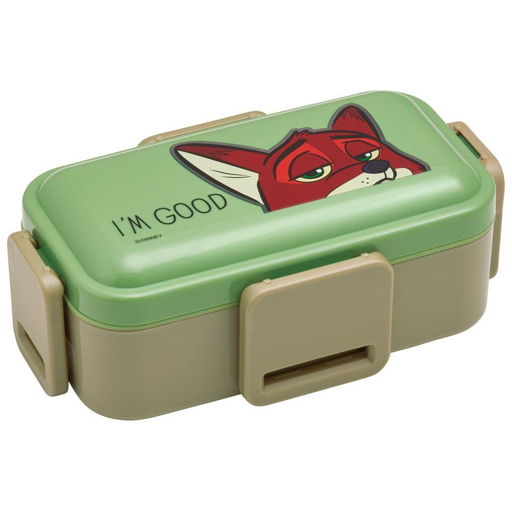 おかずがつぶれにくい抗菌ふわっとフタ弁当箱 2段/600ml ズートピア ニック/PFLW4AG_4973307693045