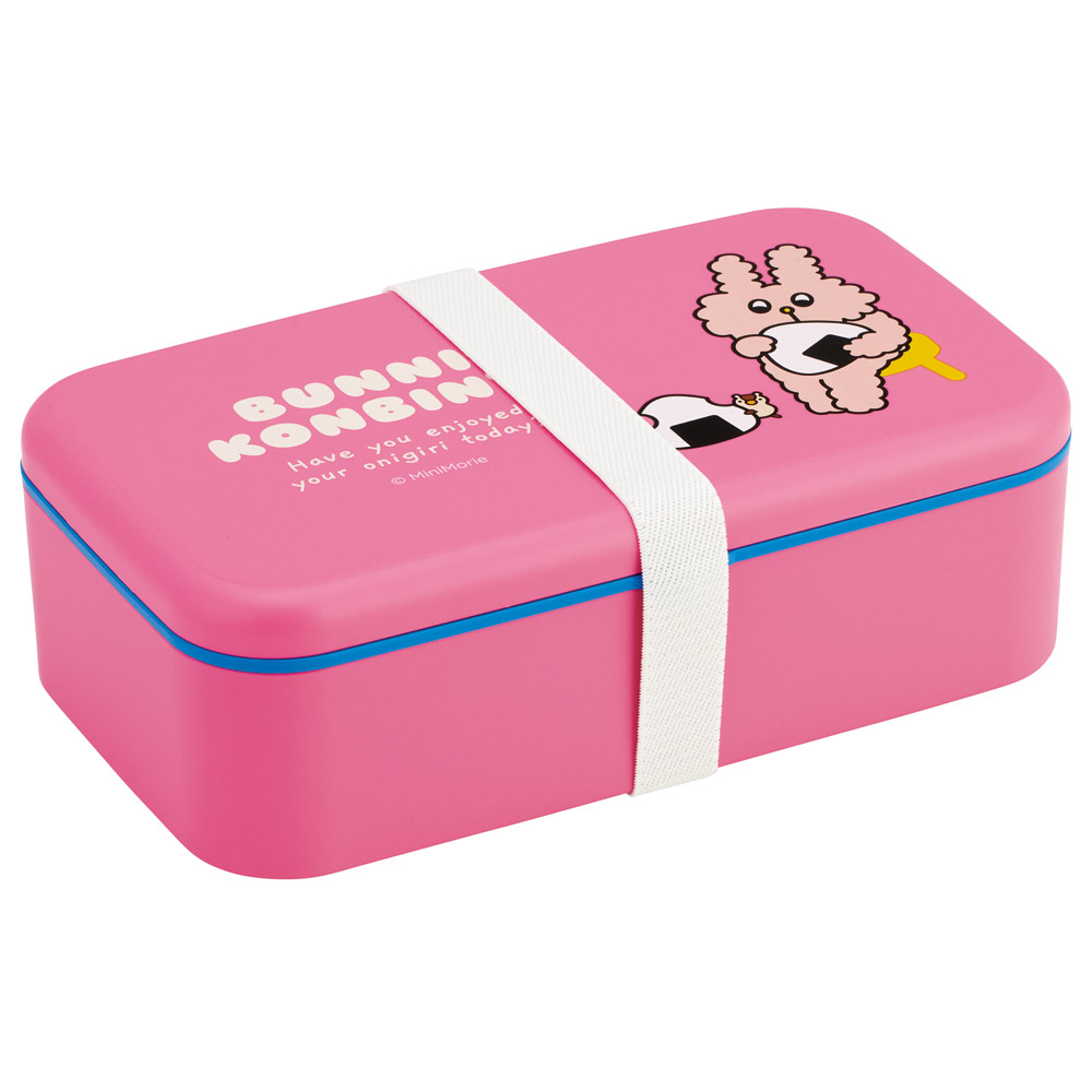 カトラリー付き 弁当箱 1000ml 1段 ランチボックス お弁当 スプーン フォーク スケーター skater PLB10SF バニーコンビニ BUNNI KONBINY うさぎ グッズ