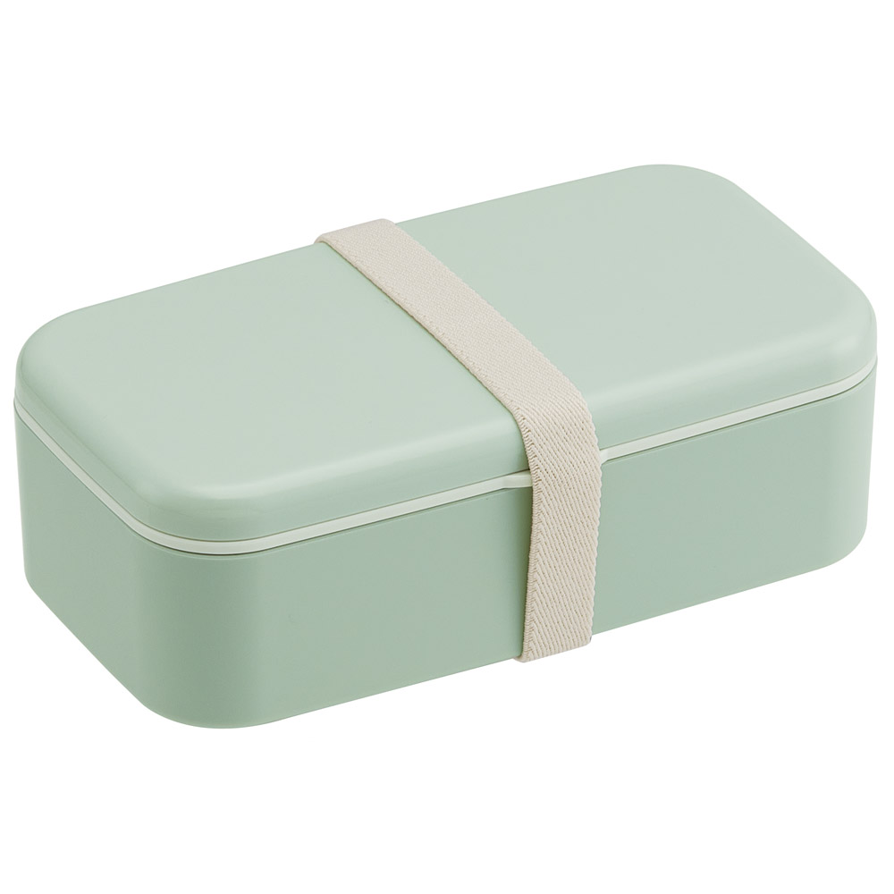 箸付き 弁当箱 600ml 1段 ランチボックス お弁当 16.5cm 大人 子供 バイオマス スケーター skater PLB6HB セピア カラー グリーン 緑 みどり