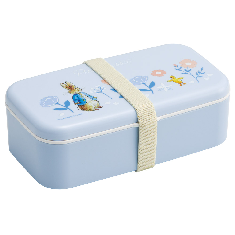 箸付き 弁当箱 600ml 1段 ランチボックス お弁当 16.5cm 大人 子供 バイオマス スケーター skater PLB6HB ピーターラビット うさぎ 女子 女性 レディース