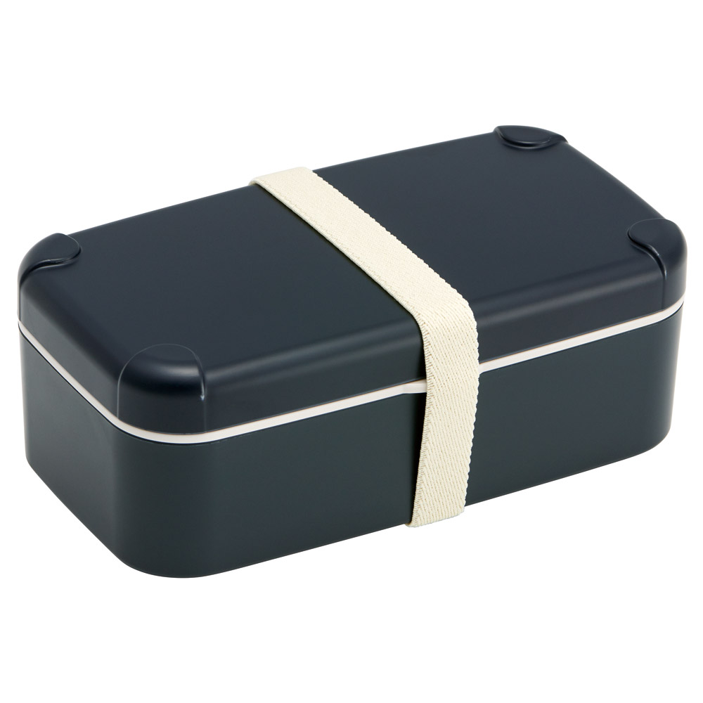 スケーター 弁当箱 スマホスタンド付き 600ml 1段 箸付き 仕切り 食洗機 レンジ 対応 日本製 skater PLB6SSH ブラック 黒色 black【ランチボックス スマホ スタンド ランチベルト】