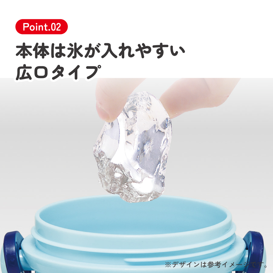 スケーター 水筒 直飲み 大容量 480ml ワンタッチ プラスチック 食洗機対応 キッズ 幼児 skater PSB5SAN ブルーイ Bluey グッズ ビンゴ キャラクター【ショルダー ベルト 子供 こども 子ども 子供用 小学生 小学校】