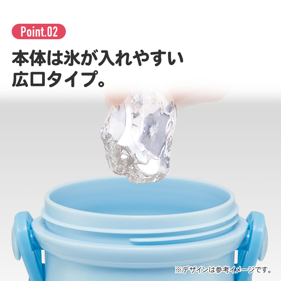 子供用 直飲み プラスチック 水筒 480ml ハローキティ ファンシー柄／PSB5SAN_4973307720659