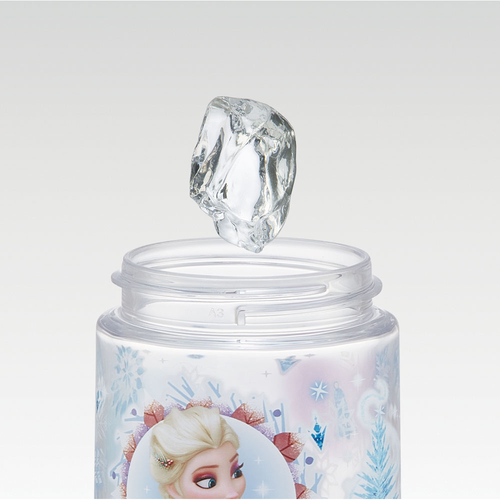 ストロー ボトル 水筒 500ml スパウト型 プラスチック クリア キッズ 子供 スケーター skater PSTB5 アナと雪の女王 アナ雪 ディズニー 女の子 女子
