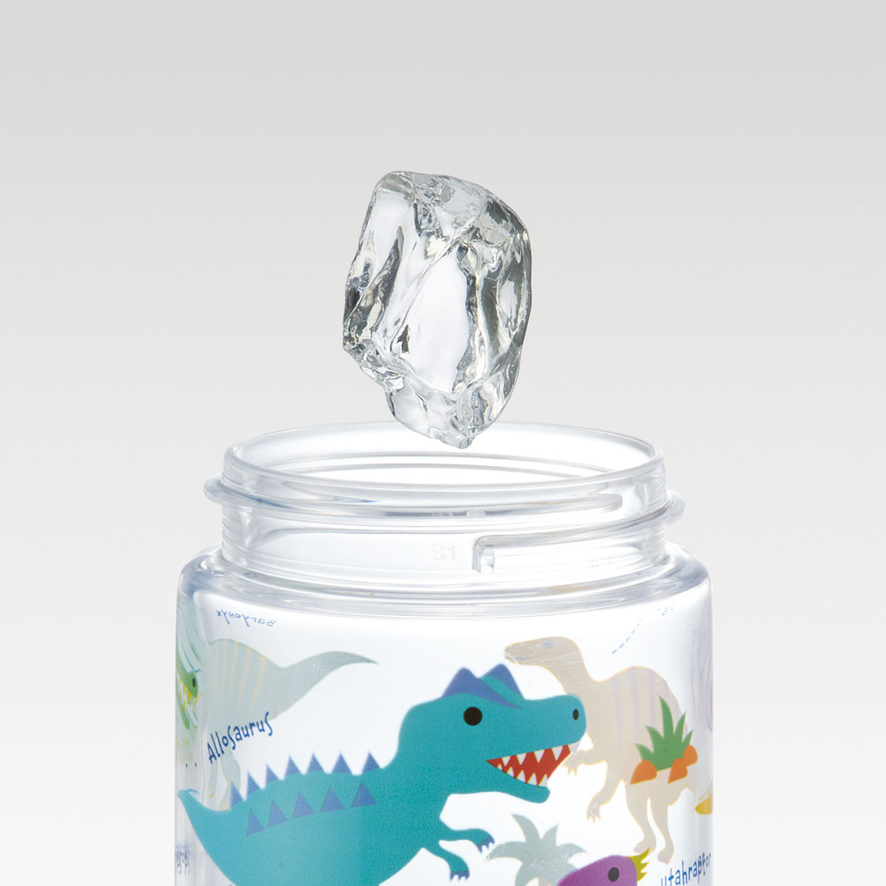 ストロー ボトル 水筒 500ml スパウト型 プラスチック クリア キッズ 子供 スケーター skater PSTB5 ディノサウルス 恐竜 ダイナソー 男の子 男子