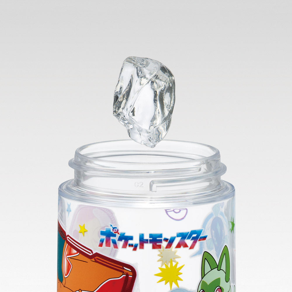 スパウト ストロー 付き 水筒 500ml マグ ウォーター ボトル 透明 キャラクター skater スケーター PSTB5 ポケットモンスター ポケモン 24年 ピカチュウ 男の子
