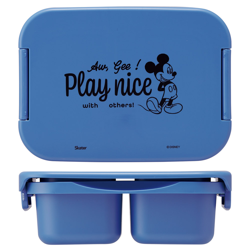 抗菌 セパレート型 弁当箱 500ml タイト ランチボックス 1段 一体型仕切り スケーター skater PTLBS5AG ミッキーマウス ミッキー Mickey 男の子 女の子