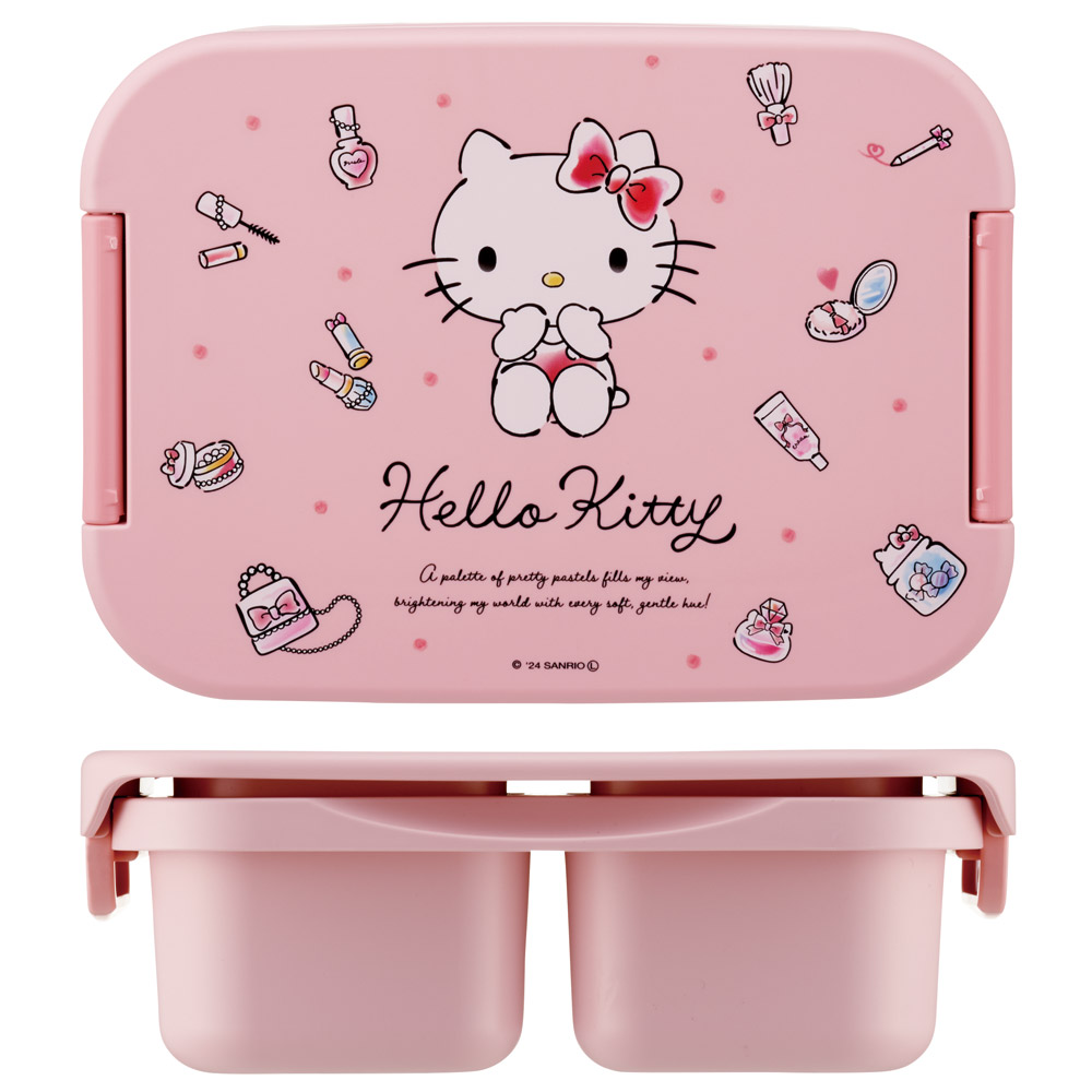 抗菌 セパレート型 弁当箱 500ml タイト ランチボックス 1段 一体型仕切り スケーター skater PTLBS5AG キティ ハローキティ キティちゃん 女の子