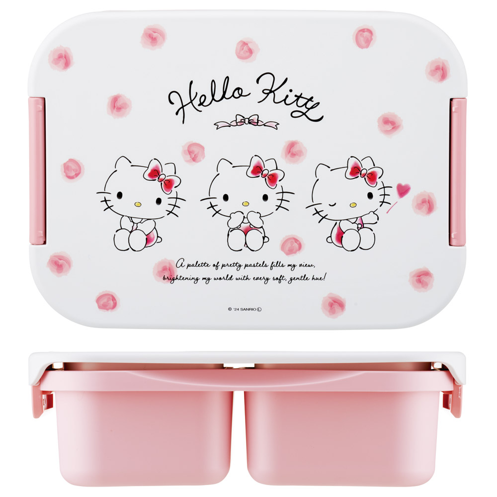 抗菌 セパレート型 弁当箱 900ml タイト ランチボックス 1段 一体型仕切り スケーター skater PTLBS9AG キティ ハローキティ キティちゃん 女の子