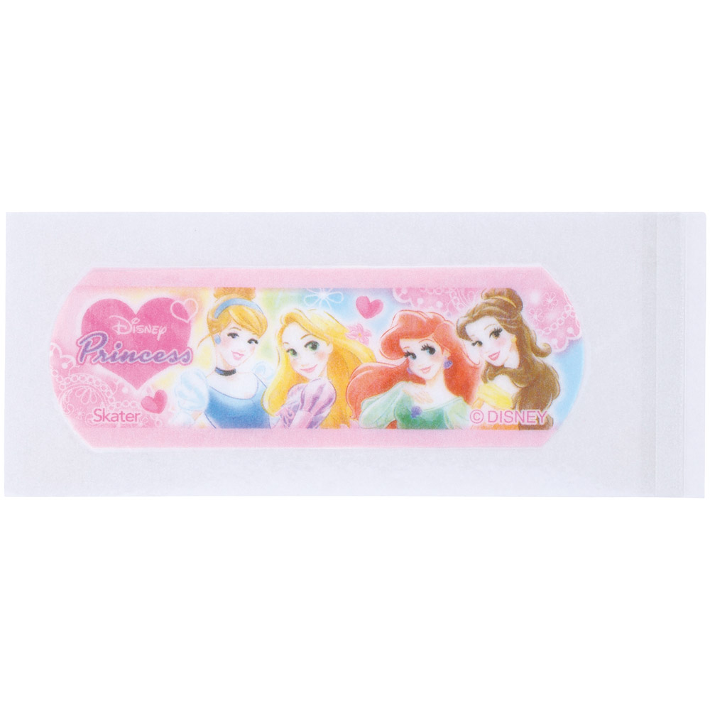 【メール便対象品】 絆創膏 キャラクター 防水 20枚入り M サイズ ばんそうこう 可愛い 子供 子ども スケーター skater QQBG2 ディズニー プリンセス 女の子 女子【キッズ バンソウコウ かわいい 怪我 ケガ キズ 傷 救急】