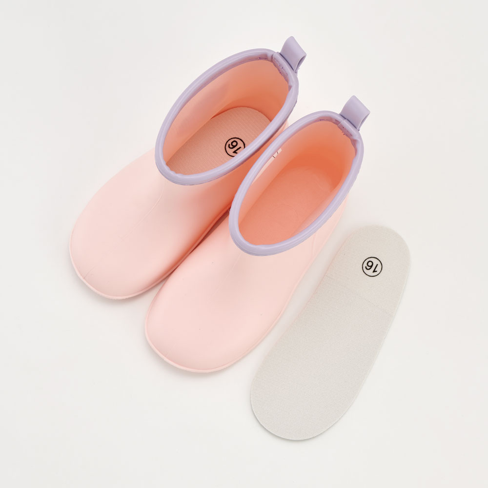 ワッペン 付き レインブーツ 長靴 キッズ 子供 16cm おしゃれ かわいい スケーター skater RIBTW16 Sweet Bear クマ くま ピンク いちご