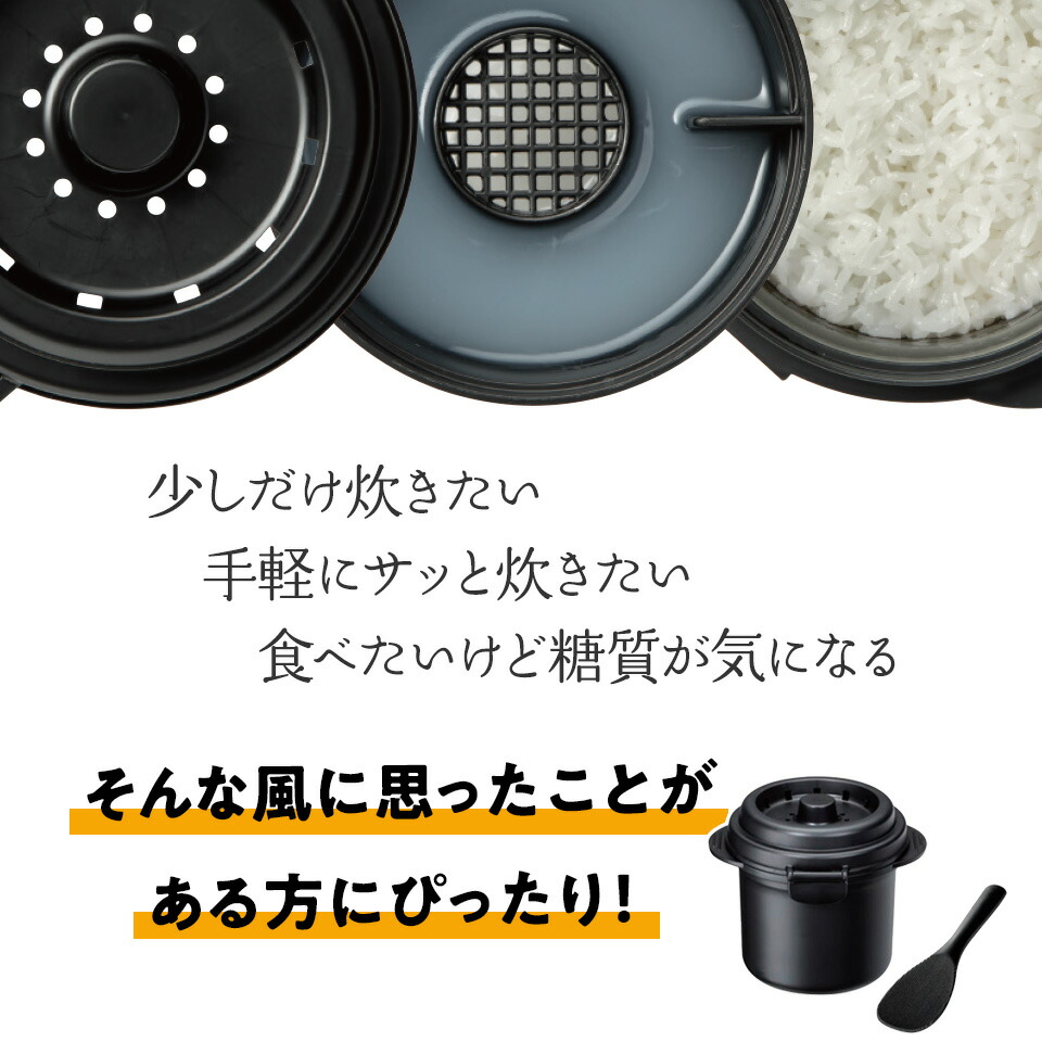 糖質カットご飯メーカー 1合炊き ベーシック/UDG1N_4973307570001