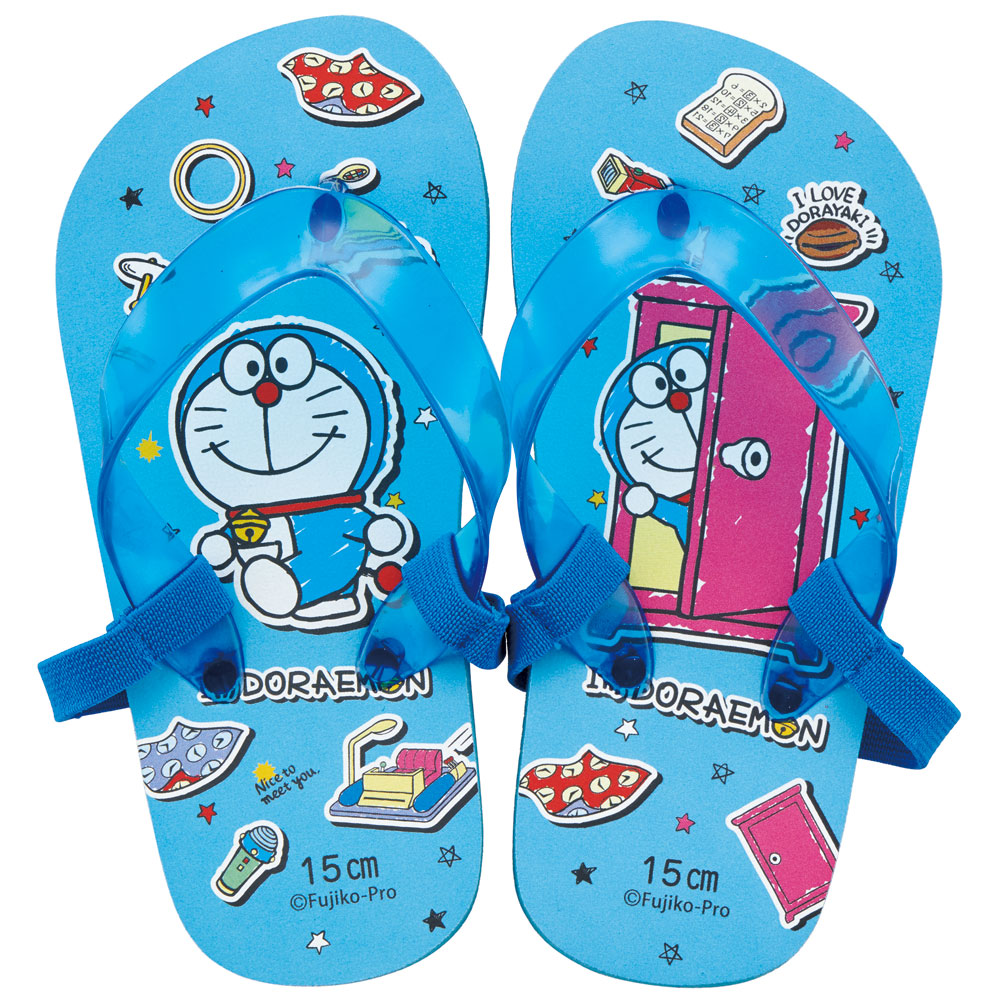 ビーチサンダル キッズ 15cm 子供 キャラクター サンダル 夏用 痛くない skater SDBE15 スケーター ドラえもん どらえもん 男の子 女の子 男子 女子【ビーサン子ども 海 プール お出かけ ゴムバンド付き 子供用 おしゃれ】