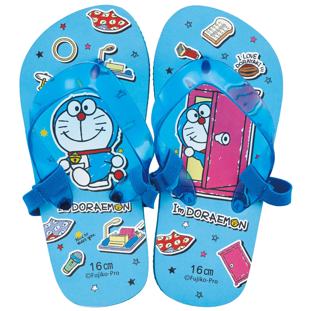ビーチサンダル キッズ 16cm 子供 キャラクター サンダル 夏用 痛くない skater SDBE16 スケーター ドラえもん どらえもん 男の子 女の子 男子 女子【ビーサン子ども 海 ゴムバンド付き 子供用 おしゃれ プレゼント】
