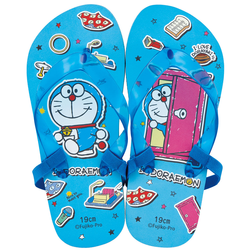ビーチサンダル キッズ 19cm 子供 キャラクター サンダル 夏用 痛くない skater スケーター SDBE19 ドラえもん どらえもん 男の子 女の子 男子 女子【19 ビーサン子ども 海 プール ゴムバンド付き 子供用 夏 プレゼント】