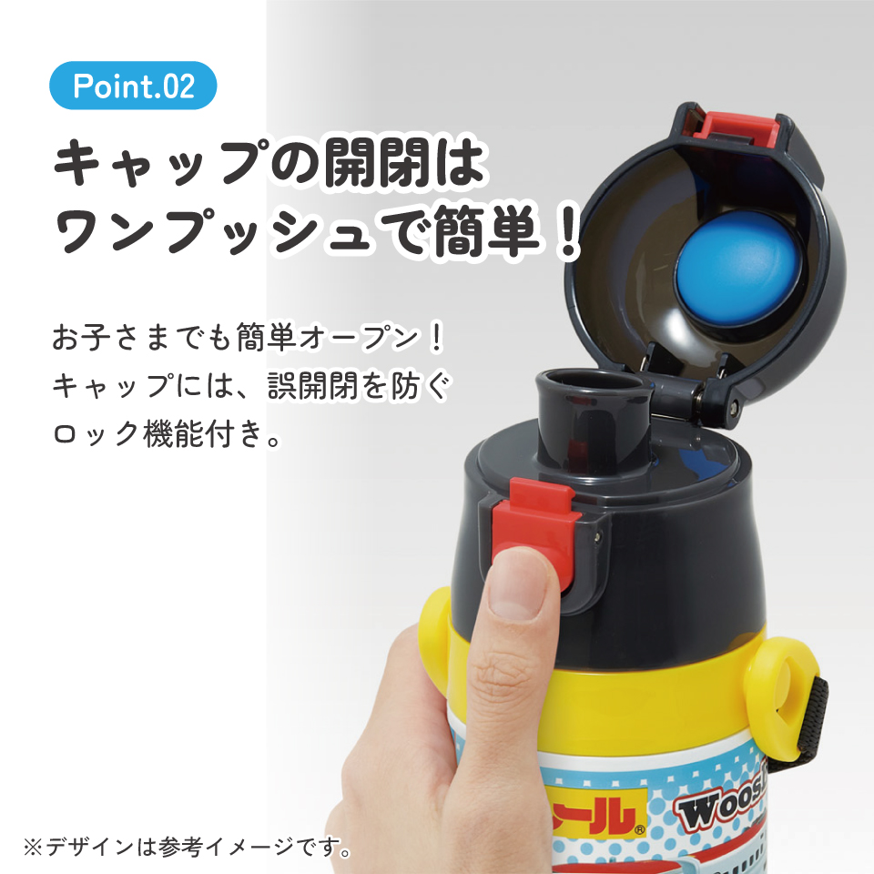 【送料無料】スケーター 水筒 子供 470ml 直飲み ダイレクト キッズ ステンレスボトル skater SDC4 プラレール 26年 Plarail 電車 新幹線 男の子 男子【幼稚園 キャラクター ワンタッチ こども 保冷 ショルダーベルト付き 子ども】
