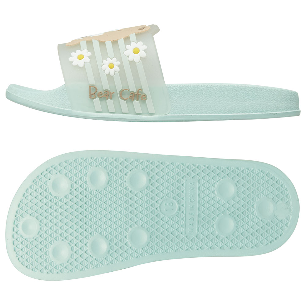 キッズ シャワー サンダル 18cm 18 子供 こども かわいい 夏 海 ビーチ スケーター skater SDSH18 Bear Cafe クマ くま 女の子 女子【プール 海水浴 子ども キャラクター】