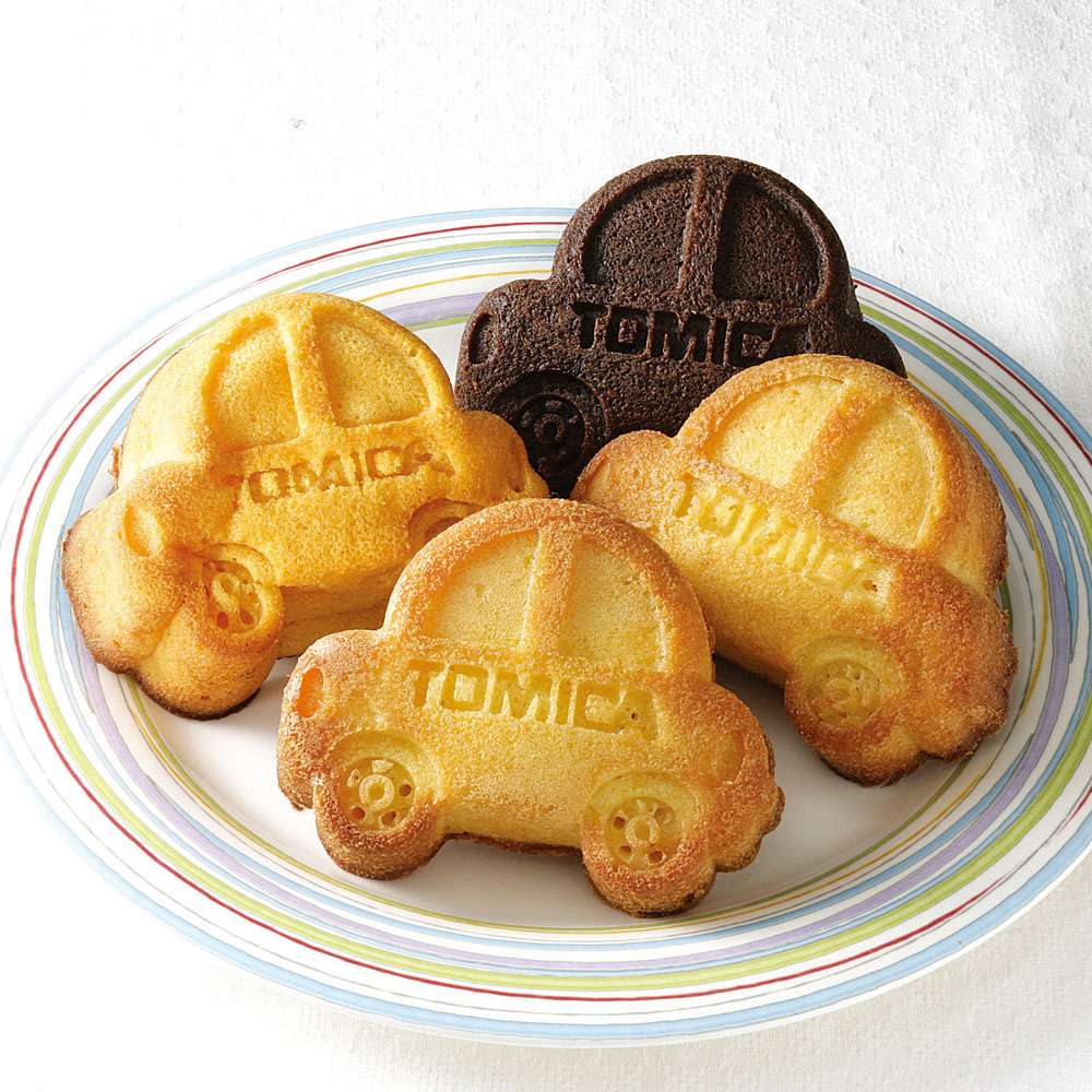 シリコーン製ケーキ型 2個セット●トミカ●//キャラスイーツ 製菓 お菓子作り 手作り イベント バレンタイン クリスマス 誕生日 シリコン調理器具 キャラクター 車 タカラトミー// スケーター