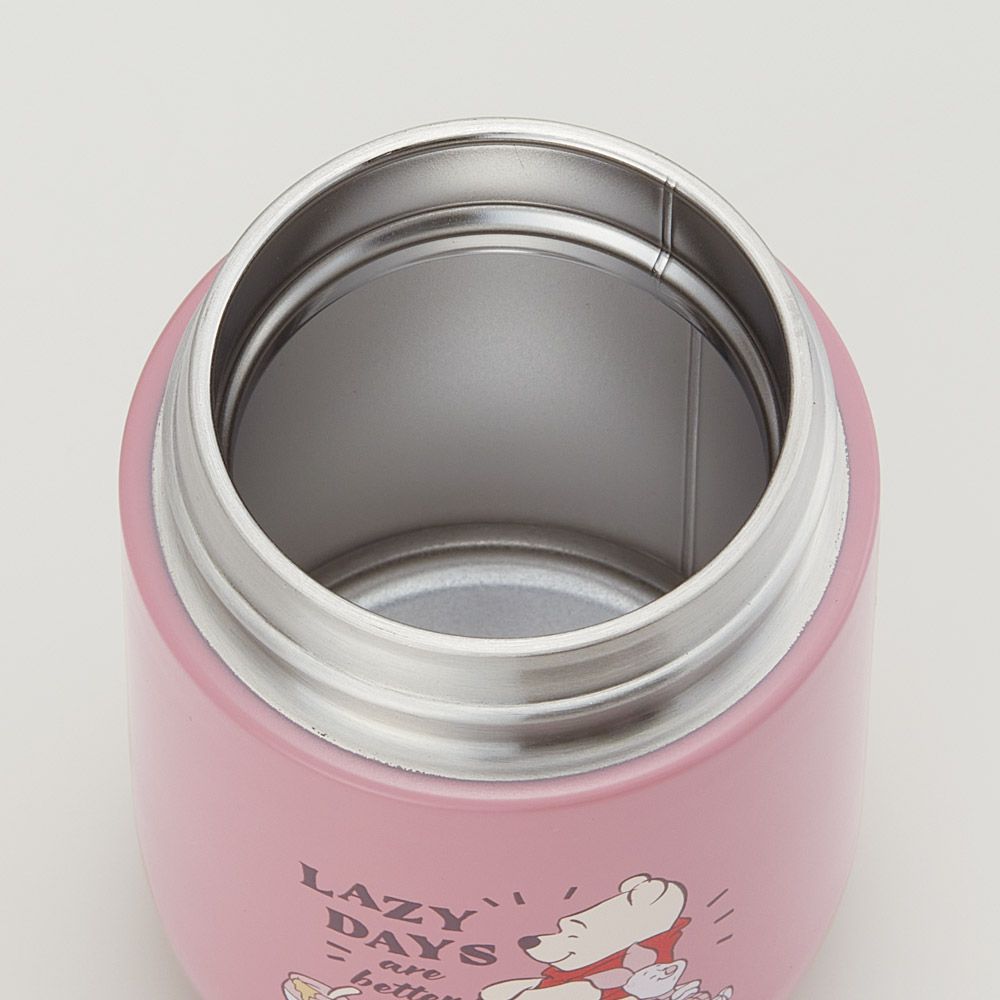 スケーター 水筒 ステンレス マグ ボトル 180ml 保温 保冷 コロンとした かわいい フォルム skater SMGD3 くすみ ピンク くまのプーさん プーさん Pooh 女性【ポケットサイズ 丸み おしゃれ マグボトル 子供 大人】