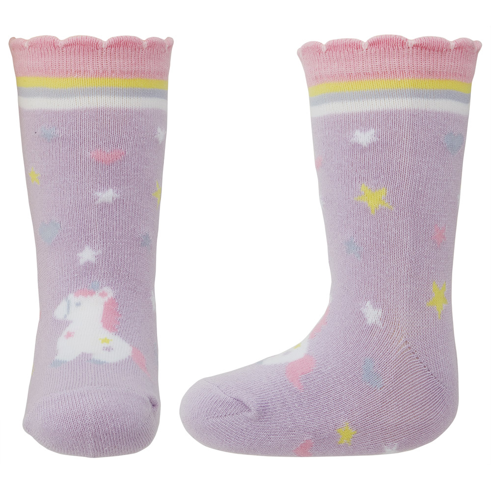 【メール便対象品】 靴下 キッズ 子供用靴下 ソックス 14～16cm くつ下 こども 1足 スケーター skater SOX2 リトルユニコーン ユニコーン柄 メルヘン 女の子 女子【子ども プレゼント 子供用 かわいい くつした】