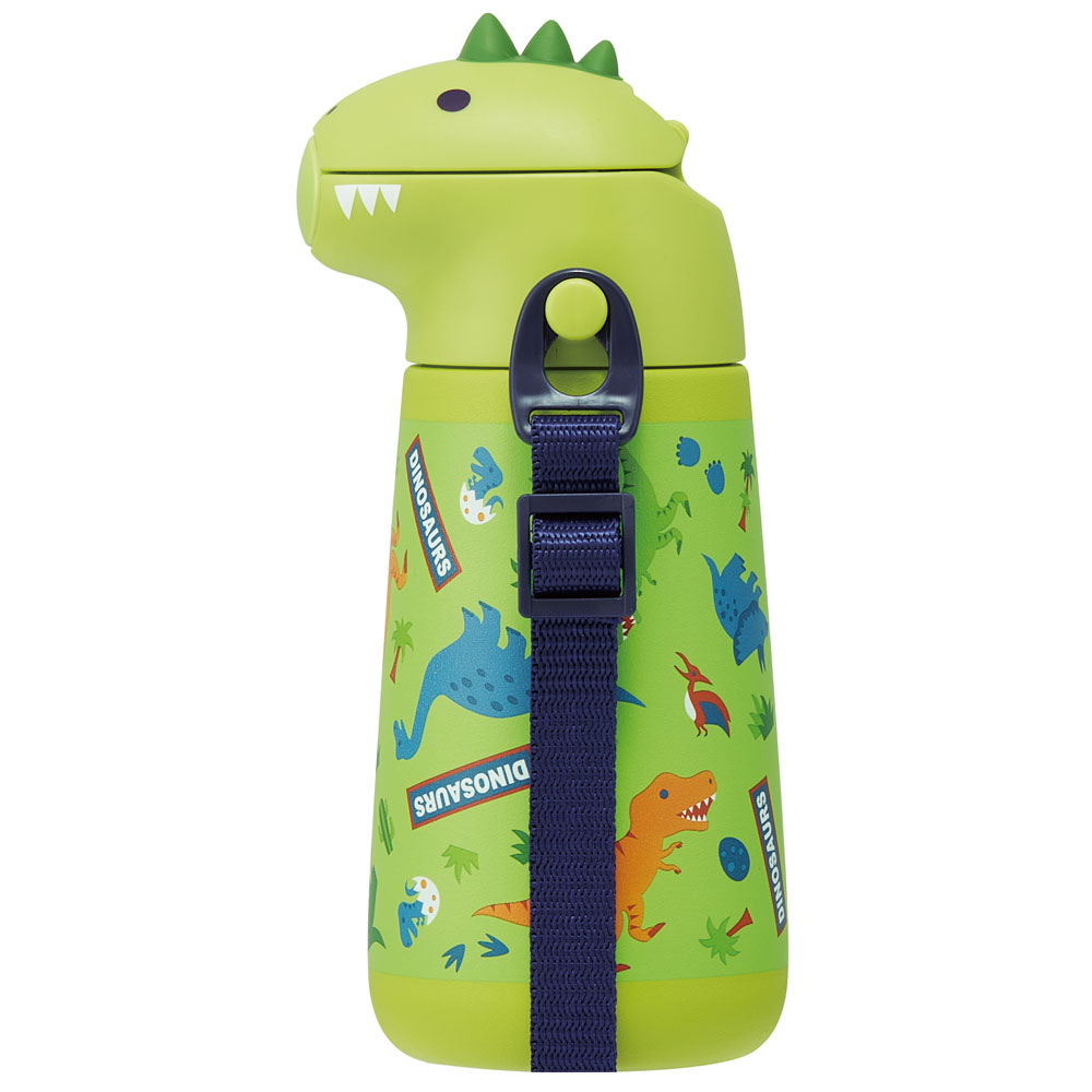 ダイカットストローステンレスボトル 370ml ディノサウルス/SSH4D_4973307638237/スケーター
