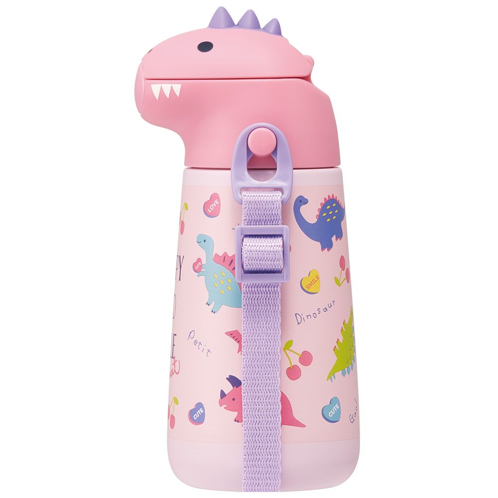 ダイカットストローステンレスボトル 370ml ハッピー&スマイル/SSH4D_4973307638244