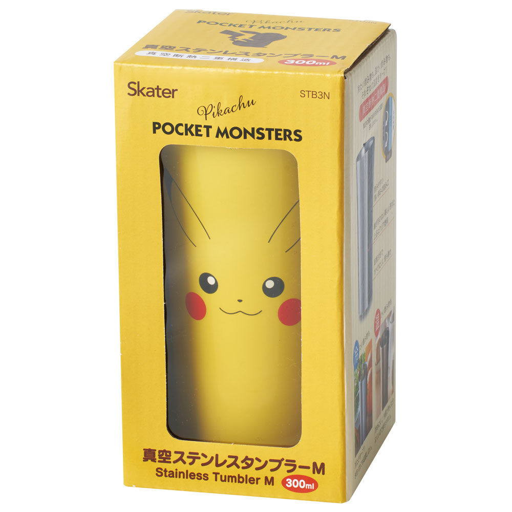 【送料無料】ステンレスタンブラー 300ml ピカチュウフェイス23/STB3N_4973307635038