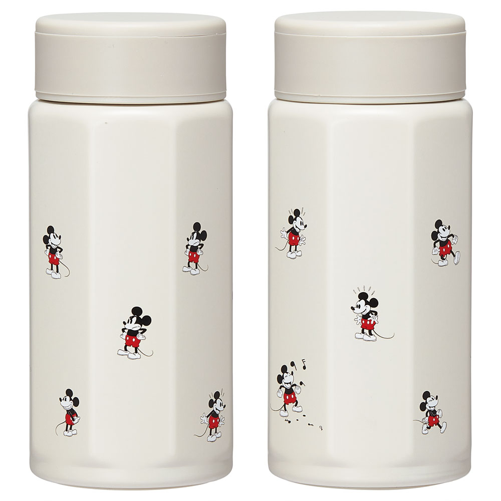 八角形 ステンレス マグ ボトル 水筒 350 350ml 直飲み 保温 保冷 おしゃれ スケーター skater STO4 さりげなミッキー ミッキーマウス さりげな ミッキー Mickey 男の子 女の子