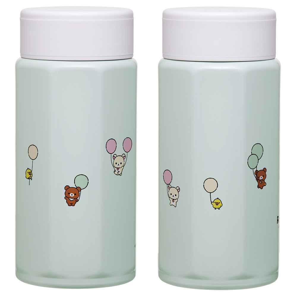 八角形 ステンレス マグボトル 水筒 350ml 保冷 保温 直飲み 大人 キャラクター skater スケーター STO4 リラックマ ふわっと風船 Rilakkuma 女の子 女性