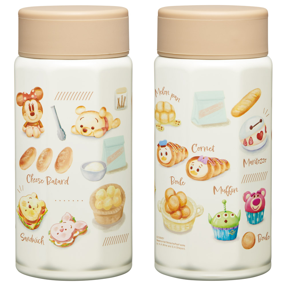 スケーター 八角形 ステンレス マグボトル 水筒 350ml 保冷 保温 直飲み 大人 キャラクター skater STO4 Nuiパン ぬいパン ぬいぱん ヌイパン ディズニー【ステンレスボトル マグ ボトル 350 ミニ かわいい】