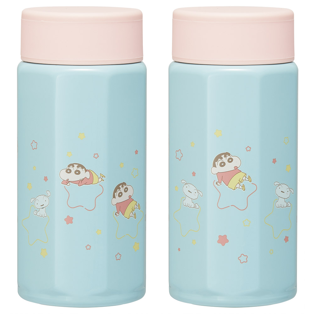 スケーター 八角形 ステンレス マグボトル 水筒 350ml 保冷 保温 直飲み 大人 キャラクター skater STO4 クレヨンしんちゃん クレしん 男の子 女の子【ステンレスボトル マグ ボトル 350 ミニ かわいい】