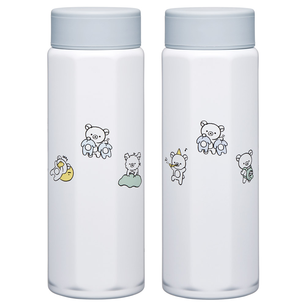 八角形 ステンレス マグボトル 水筒 500ml 保冷 保温 直飲み 大人 キャラクター skater スケーター STO5 リラックマ Rilakkuma 女の子 女性 レディース【ステンレスボトル マグ ボトル 500 軽量 子供 かわいい】