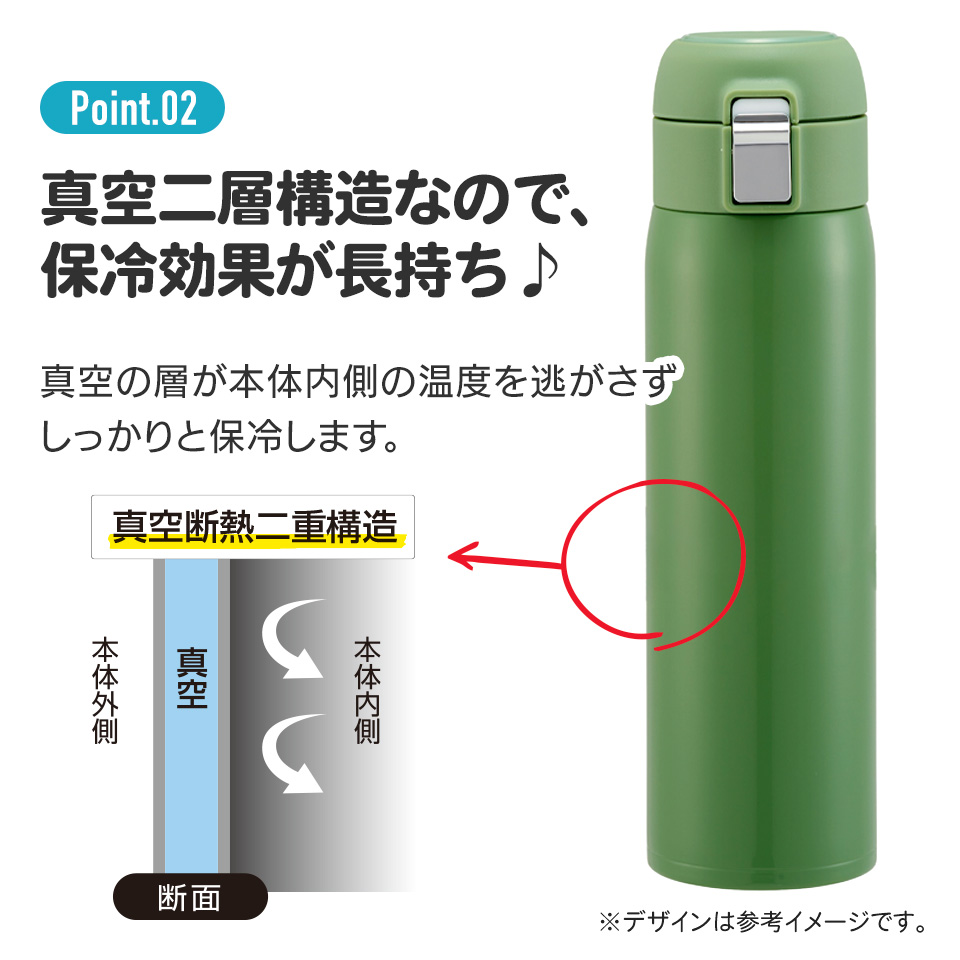 スケーター 水筒 480ml ワンタッチ ステンレス 子供 キッズ 直飲み キャラクター 保冷 保温 skater STOT5 ムーミン Moomin リトルミイ フラワー【ステンレスボトル ステンレス ボトル おしゃれ マグ ワンプッシュ】