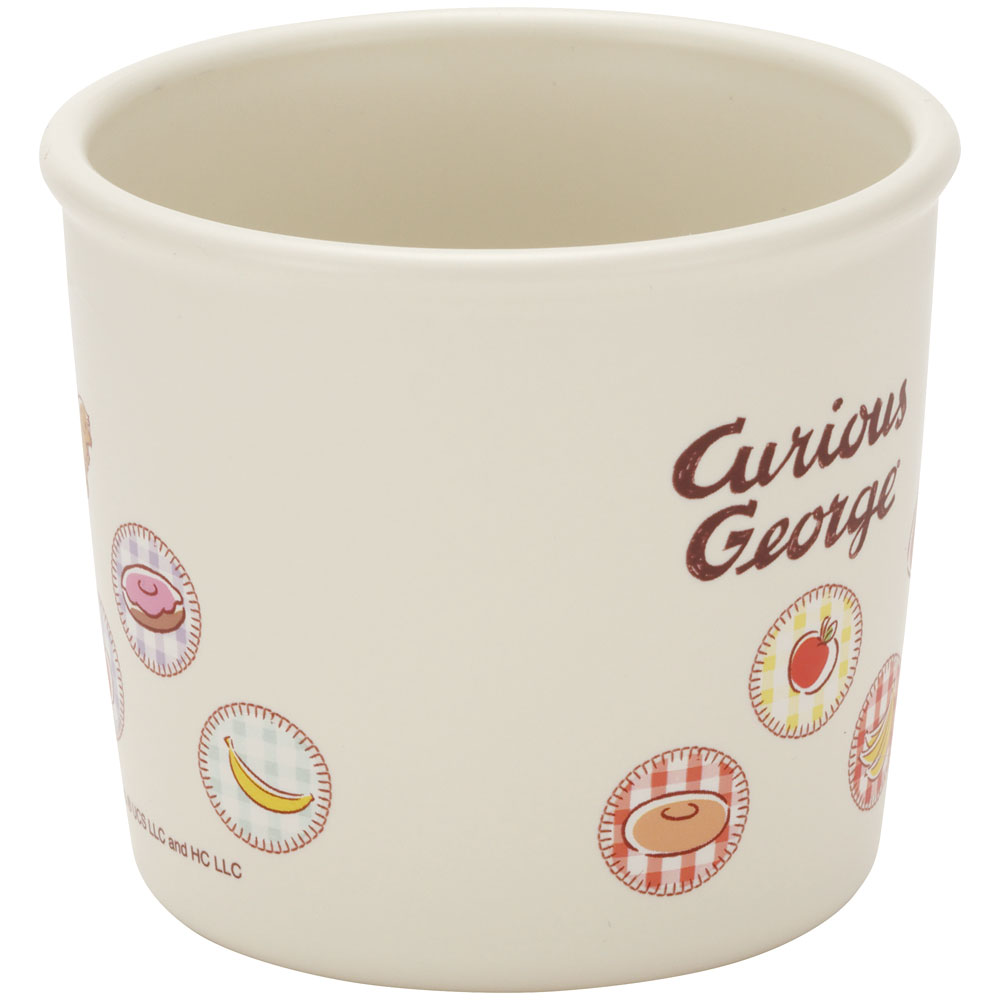 食器 ベビー 離乳食 コップ カップ 持ち手 食洗機対応 電子レンジ 抗菌 赤ちゃん スケーター skater XP21AG おさるのジョージ ひとまねこざる 男の子 女の子【割れにくい キッズ おしゃれ 持ちやすい 日本製 幼児】