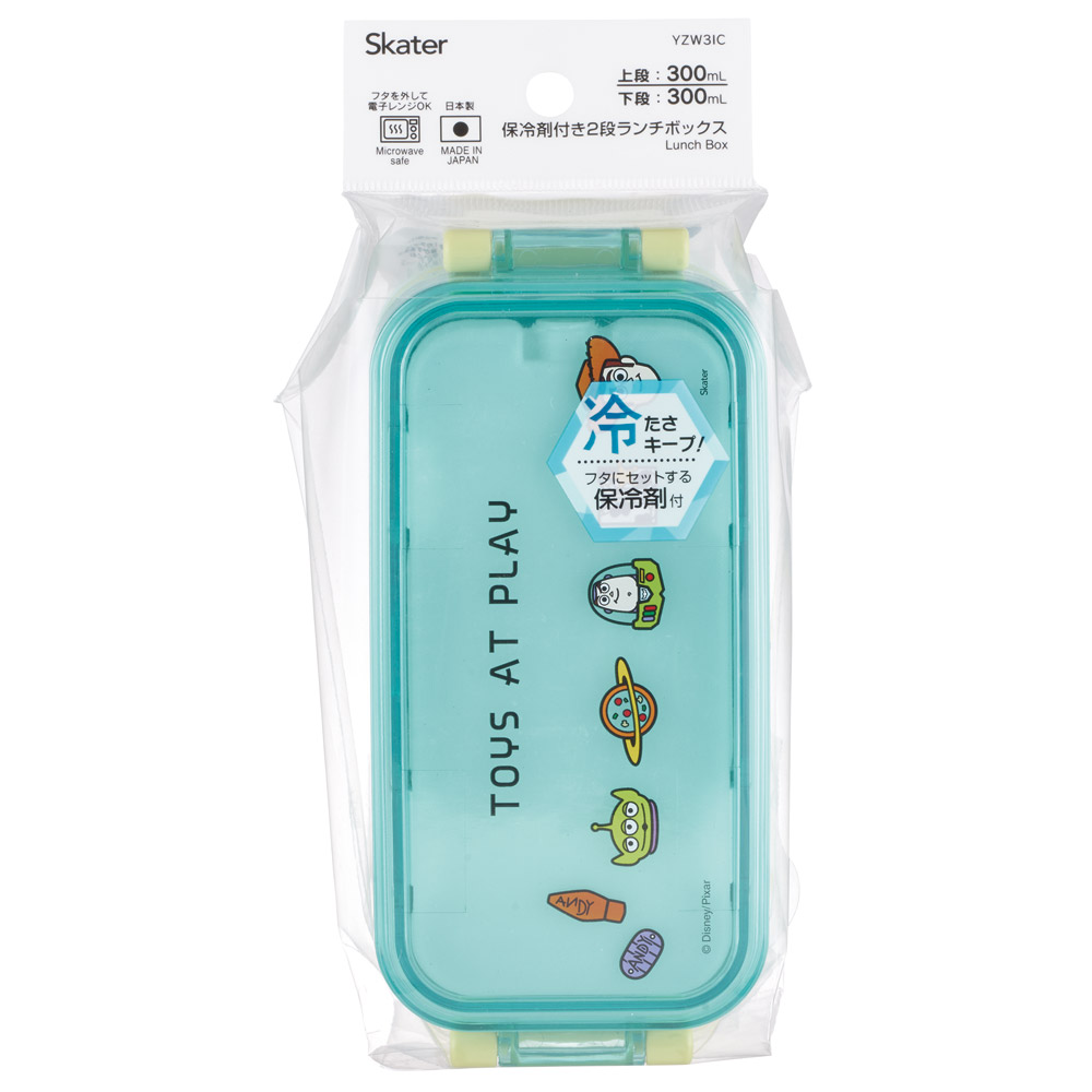 スケーター 保冷剤付き お弁当箱 弁当箱 お弁当 ランチボックス 2段 600ml 箸付き 高校生 skater YZW3IC トイストーリー トイ・ストーリー 男の子 女の子【学生 二段 かわいい ランチ 子供 キッズ】