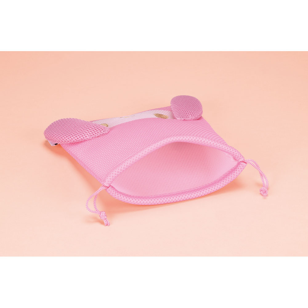 【メール便対象品】 メッシュ 生地 巾着 ポーチ まるごと洗える 洗濯機 軽い かわいい 小物入れ スケーター skater ZKM1 マイメロディ マイメロ サンリオ 女の子 女子【キャラクター 可愛い 便利 小分け】