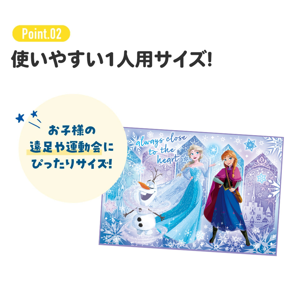 【メール便対象品】レジャーシート S/1人用 アナと雪の女王２５／VS1_4973307690310