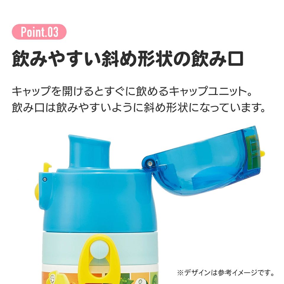 超軽量 直飲み ダイレクトステンレスボトル 470ml パウ・パトロール25/SDC4_4973307694196
