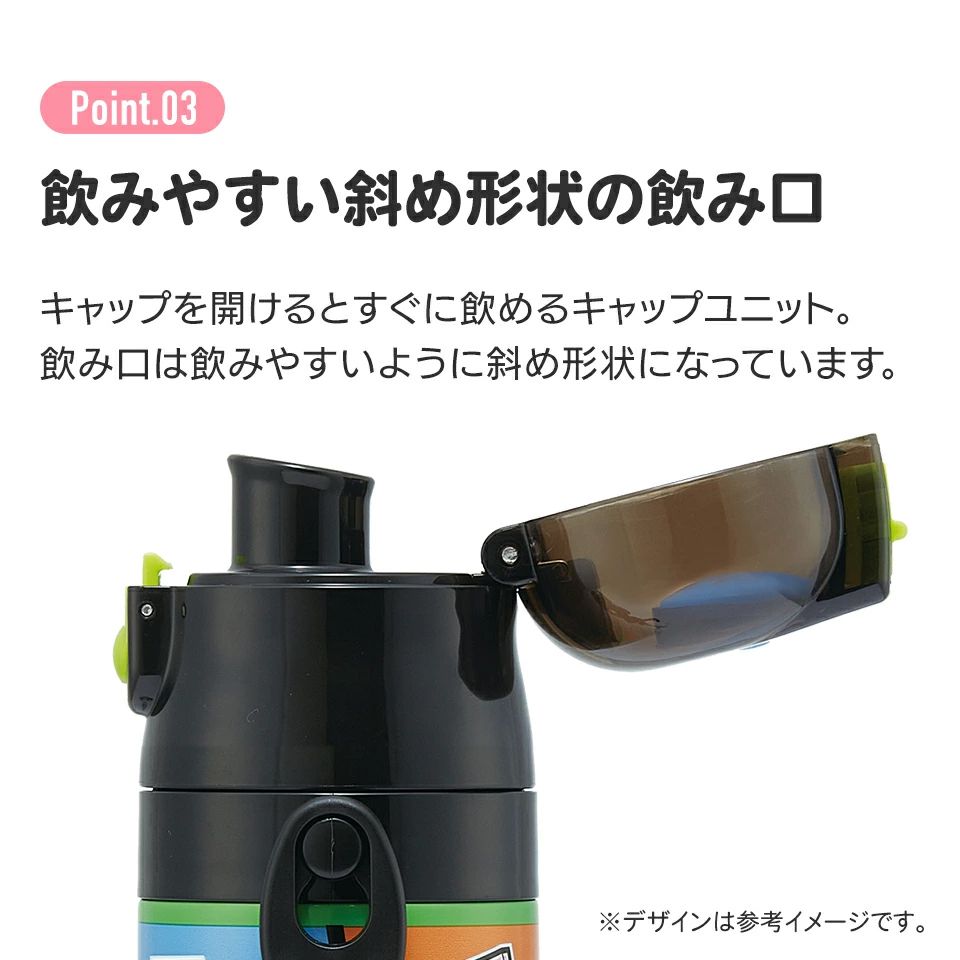 超軽量 直飲み ダイレクトステンレスボトル 470ml マインクラフト25/SDC4_4973307698996