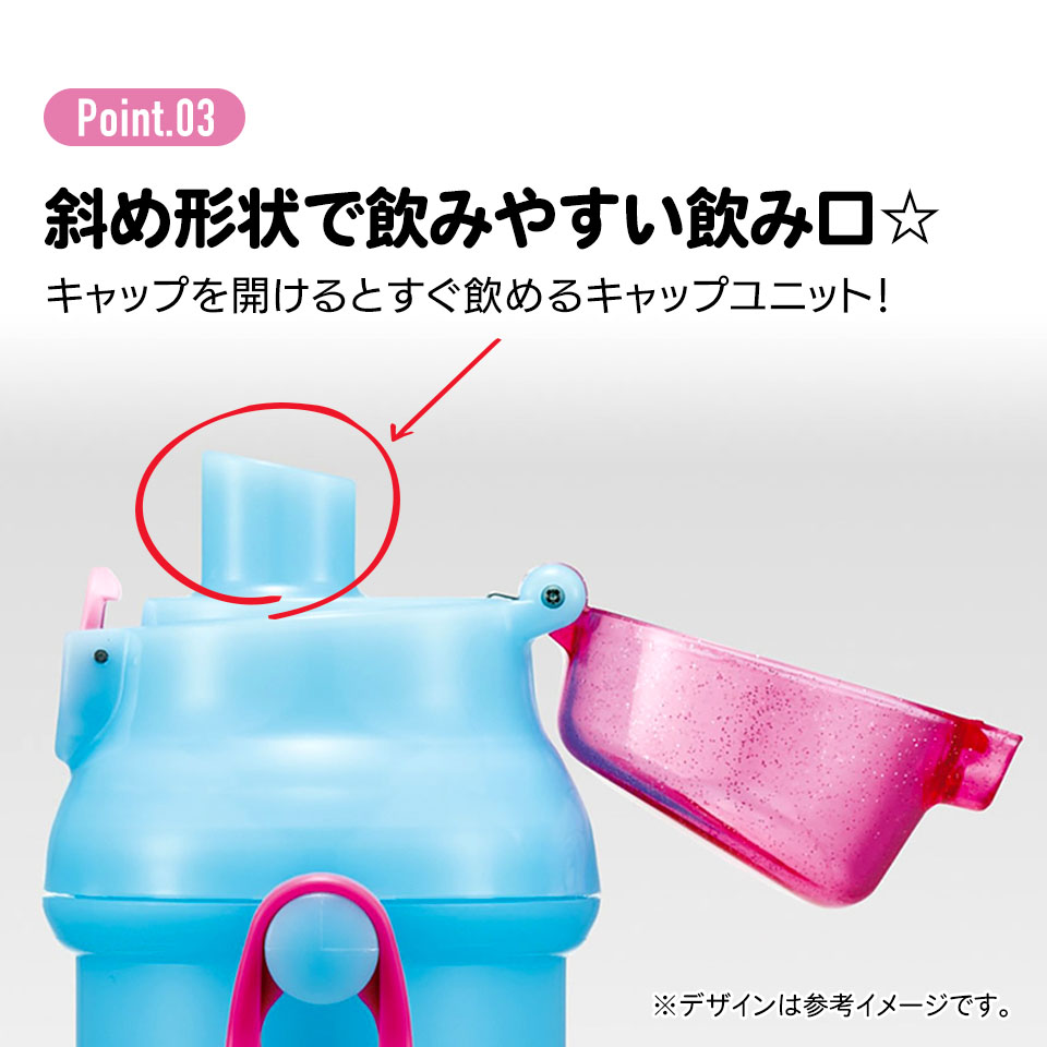 子供用 直飲み プラスチック 水筒 480ml ひみつのアイプリ/PSB5SANAG_4973307704628