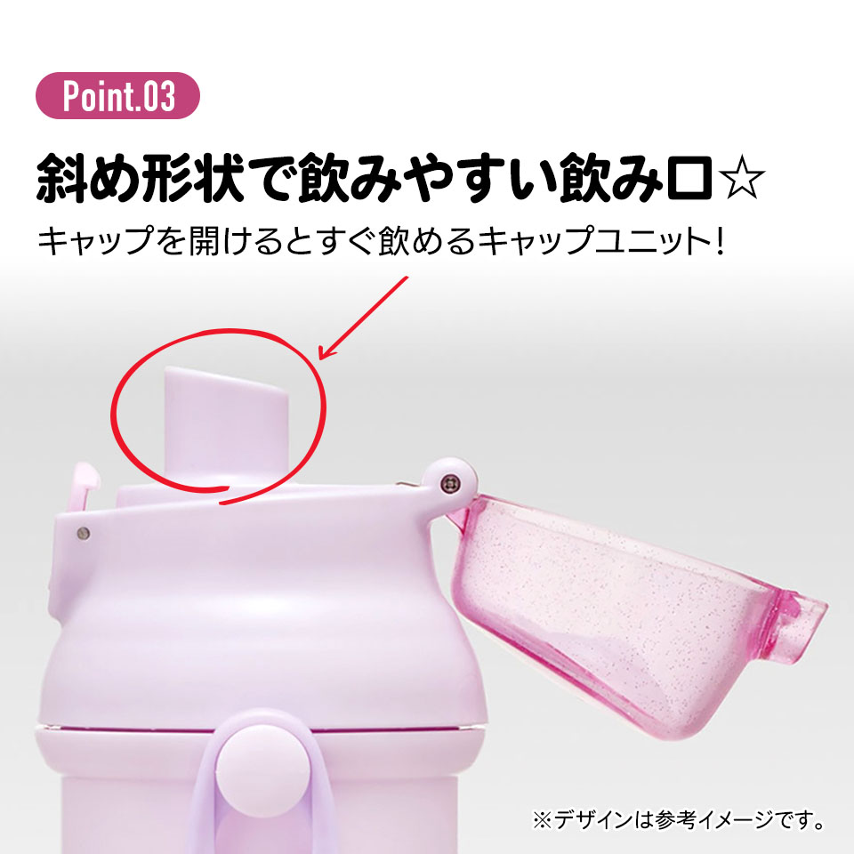 子供用 直飲み プラスチック 水筒 480ml らぶい~ず/PSB5SANAG_4973307707131