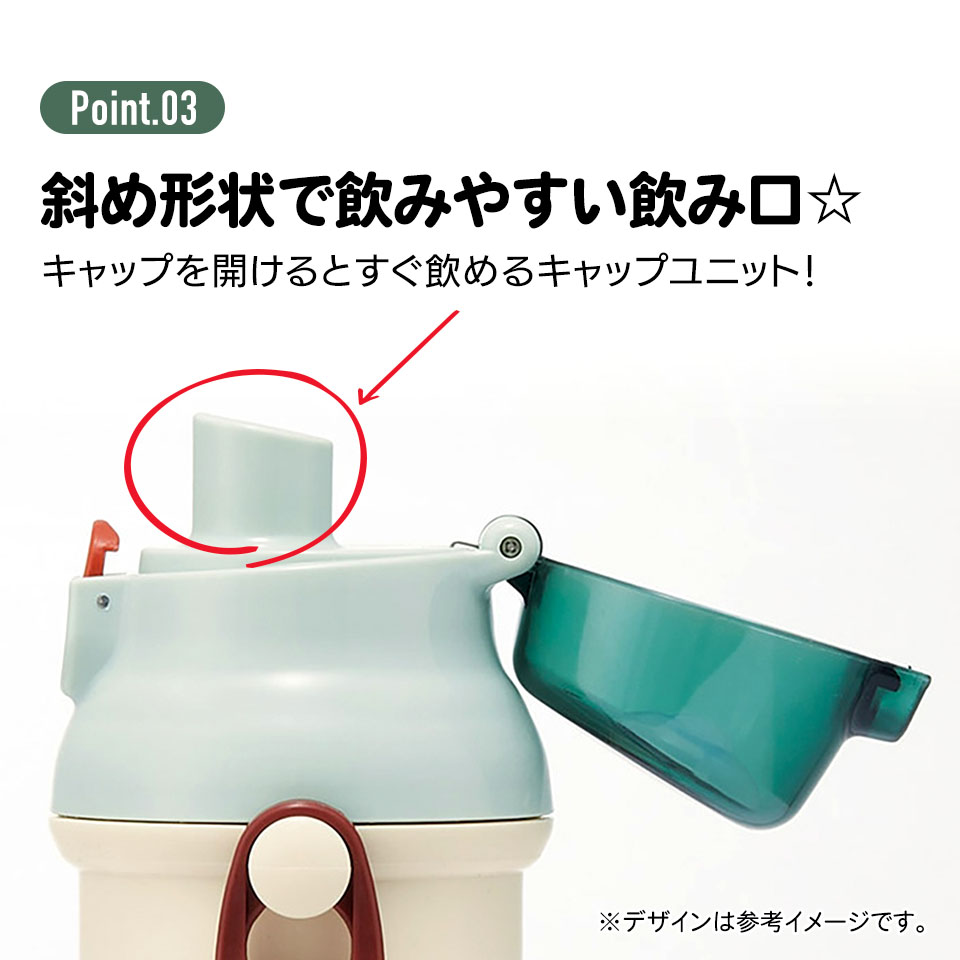 子供用 直飲み プラスチック 水筒 480ml トミカとトム／PSB5SANAG_4973307684456