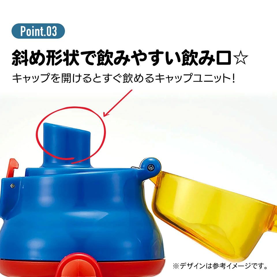 【送料無料】子供用 直飲み プラスチック 水筒 480ml スーパーマリオ23/PSB5SANAG_4973307622281
